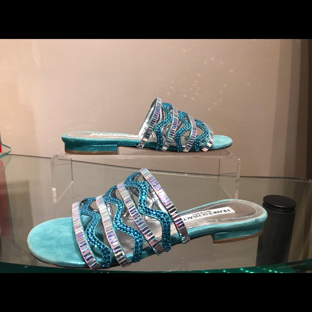 Francesco Sacco Italian made Swarovski cryst flat